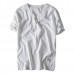 Chinese Style Cotton Linen LeisureT-shirt Spring Summer Men's Pure Color Short Sleeves T-shirt