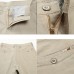 Summer Men's Casual Cotton Shorts Solid Color Thin Middle-aged Shorts Pants