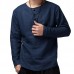 Mens Loose Long Sleeve Cotton Linen Tops Breathable Antibacterial Vintage T-Shirts