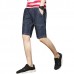 Mens Mid Rise Straight Legs Denim Shorts Big Pockets Summer Thin Jeans