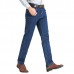 Summer Thin Straight Leg Long Denim Pants Casual Business Jeans for Men