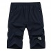 Mens Multi-Pocket Elastic Quick Drying Knee-Length Pants Thin Sports Outdoor Shorts