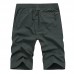 Mens Multi-Pocket Elastic Quick Drying Knee-Length Pants Thin Sports Outdoor Shorts