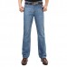 Summer Thin Straight Leg Elastic Long Denim Pants Jeans for Men