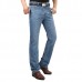 Summer Thin Straight Leg Elastic Long Denim Pants Jeans for Men