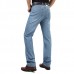 Summer Thin Straight Leg Elastic Long Denim Pants Jeans for Men