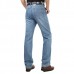 Summer Thin Straight Leg Elastic Long Denim Pants Jeans for Men