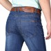 Mens Spring Summer High Rise Loose Business Cotton Blue Jeans