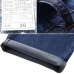 Mens Spring Summer High Rise Loose Business Cotton Blue Jeans