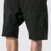 Men's Casual Loose Cotton Linen Knee Length Shorts Breathable Drawshring Baggy Shorts