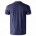 Men's Business Casual Breathable Stylish Stand Collar T-Shirts Summer Solid Color Short Sleeve Tops