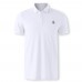 Leisure Polyester Embroidery Turn-down Collar Embroidery Loose Golf Shirt for Men