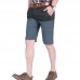 Mens Cotton Splicing Color Blocking Thin Loose Essential Casual Knee-Length Shorts