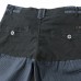 Mens Cotton Splicing Color Blocking Thin Loose Essential Casual Knee-Length Shorts