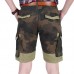 Men's Fashion Camouflage Slim Thin Shorts Summer Cotton Casual Knee-length Shorts