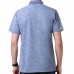 Men's Pure Mercerized Cotton Short-Sleeved Golf Shirt Summer Comfort Slim Fit Pocket Tops