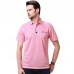 Men's Pure Mercerized Cotton Short-Sleeved Golf Shirt Summer Comfort Slim Fit Pocket Tops