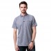 Men's Pure Mercerized Cotton Short-Sleeved Golf Shirt Summer Comfort Slim Fit Pocket Tops