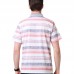 Mens Fashion Striped Silk Soft Short-sleeve Golf Shirt Summer Slim Fit Thin Breathable Tops