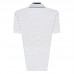 Men's Casual Lapel Stripes Pocket Short Sleeved Golf Shirt Summer Middle Aged Comfort Tops Tees