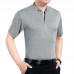 Men's Cotton Button Slim Collar Golf Shirt Casual Business Casual Short Sleeved Tops