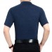 Men's Cotton Button Slim Collar Golf Shirt Casual Business Casual Short Sleeved Tops