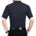 Men's Cotton Button Slim Collar Golf Shirt Casual Business Casual Short Sleeved Tops