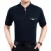 Men's Cotton Button Slim Collar Golf Shirt Casual Business Casual Short Sleeved Tops