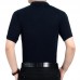 Men's Cotton Button Slim Collar Golf Shirt Casual Business Casual Short Sleeved Tops