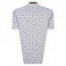 Men's Casual Lapel Stars Printed Golf Shirt Summer Loose Short Sleeved Middle Aged Tops Tees