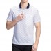 Mens Geometric Printing Wash and Wear Casual Golf Shirt Short Sleeve Loose Work Casual Tee Tops