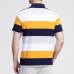 Summer Men's Fashion Stripe Design Comfort Cotton Golf Shirt Casual Short-sleeved Tops Tees