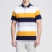 Summer Men's Fashion Stripe Design Comfort Cotton Golf Shirt Casual Short-sleeved Tops Tees