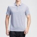 Mens Geometric Printing Loose Thin Comfy Golf Shirt Short Sleeve Work Casual Tee Tops