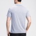 Mens Geometric Printing Loose Thin Comfy Golf Shirt Short Sleeve Work Casual Tee Tops