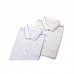 Middle-aged Mens Summer Cool Ice Ribbon Collar Golf Shirt Casual Short-sleeved Plaid Tops Tees