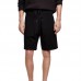 Mens Cotton Mesh Moisture Wicking Casual Knee-Length Pants Drawstring Sports Shorts