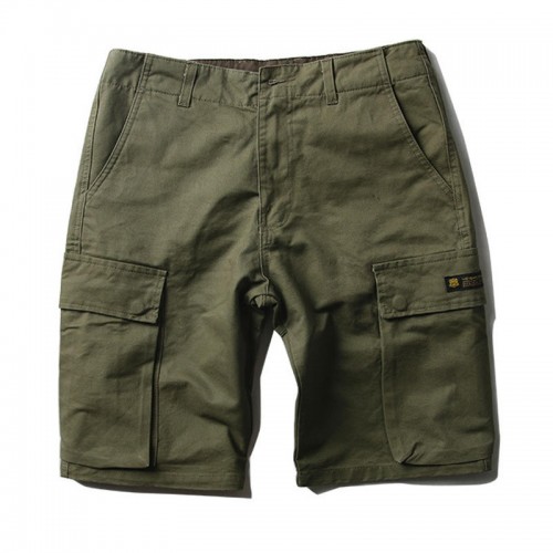 Men's Casual Camouflage Pocket Knee-Length Shorts Summer Breathable Cotton Shorts Pants