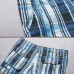 Men's Fashion Plaid Multi-pocket Shorts Summer Breathable Knee-Length Casual Shorts