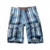 Men's Fashion Plaid Multi-pocket Shorts Summer Breathable Knee-Length Casual Shorts