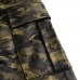 Men's Outdoor Camouflage Knee Length Casual Shorts Summer Drawstring Elastic Waist Breathable Shorts