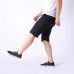 Men's Breathable Quick-drying Knee-length Shorts Elastic Waist Solid Color Casual Shorts