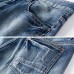 Summer Plus Size Retro Nostalgic Fashion Ripped Holed Short Jeans for Men