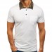 Summer Leisure Golf Shirts Turn-down Collar Loose Short Sleeve Solid Color T-shirts for Mens