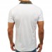 Summer Leisure Golf Shirts Turn-down Collar Loose Short Sleeve Solid Color T-shirts for Mens