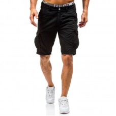 Summer Mens Big Size Loose Multi Pockets Leisure Shorts Mid Rise Cotton Calf Length Cargo Pants