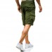 Summer Mens Big Size Loose Multi Pockets Leisure Shorts Mid Rise Cotton Calf Length Cargo Pants