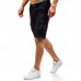 Summer Mens Big Size Loose Multi Pockets Leisure Shorts Mid Rise Cotton Calf Length Cargo Pants