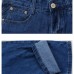 Mens High Rise Cotton Business Casual Straight Leg Loose Classic Jeans Denim Pants