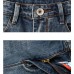 Mens Vintage Holes Summer Fashion Denim Shorts Casual Jeans